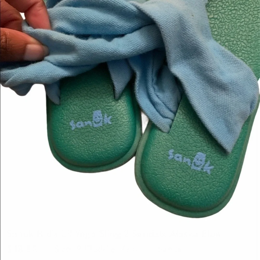 Sanuk Kid's Lil Yoga Sling 2 Sandals in Alaska Blue Size 9/10